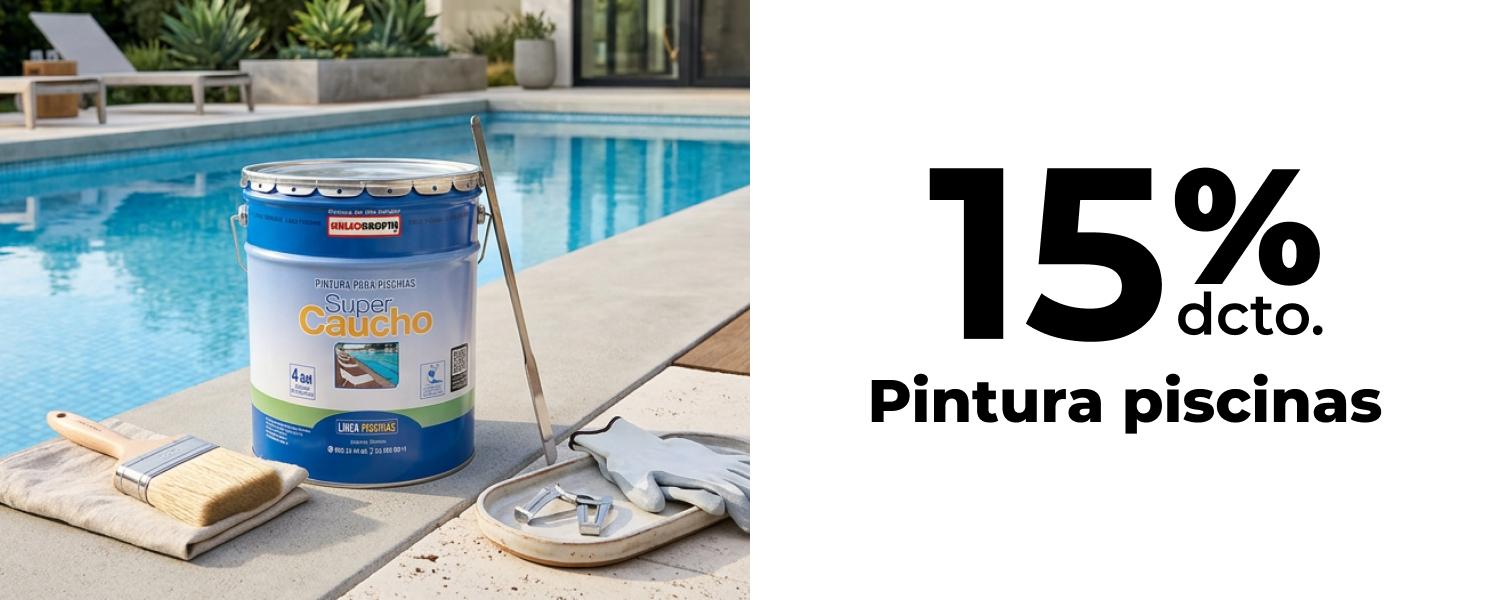 15% de descuento en pintura piscinas