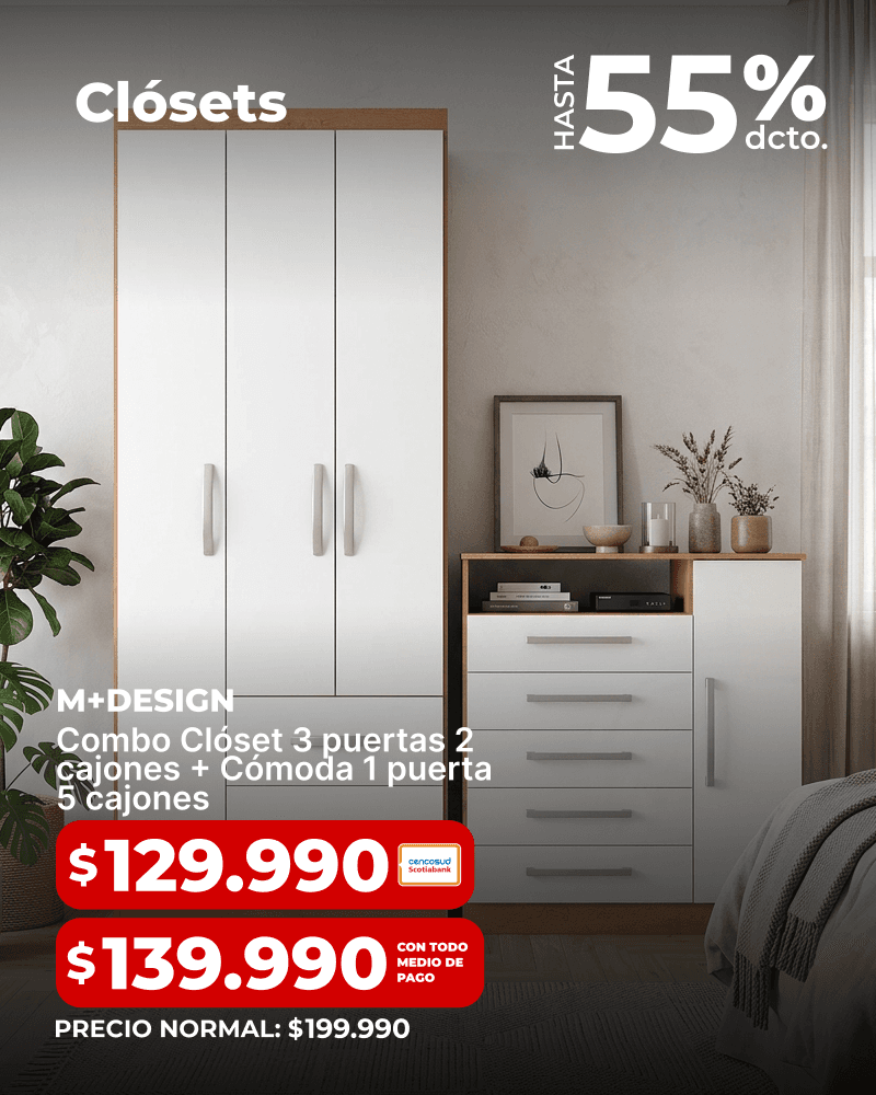 Clósets y cómodas