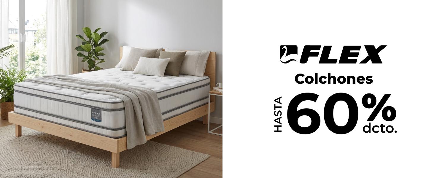 Colchones Flex hasta 60%