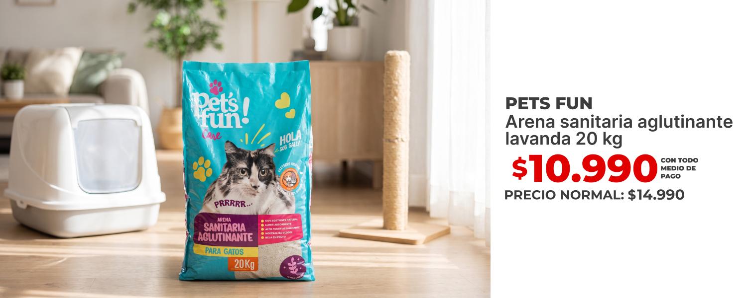 ARENA SANITAR AGLU PETS FUN LAVANDA 20KG